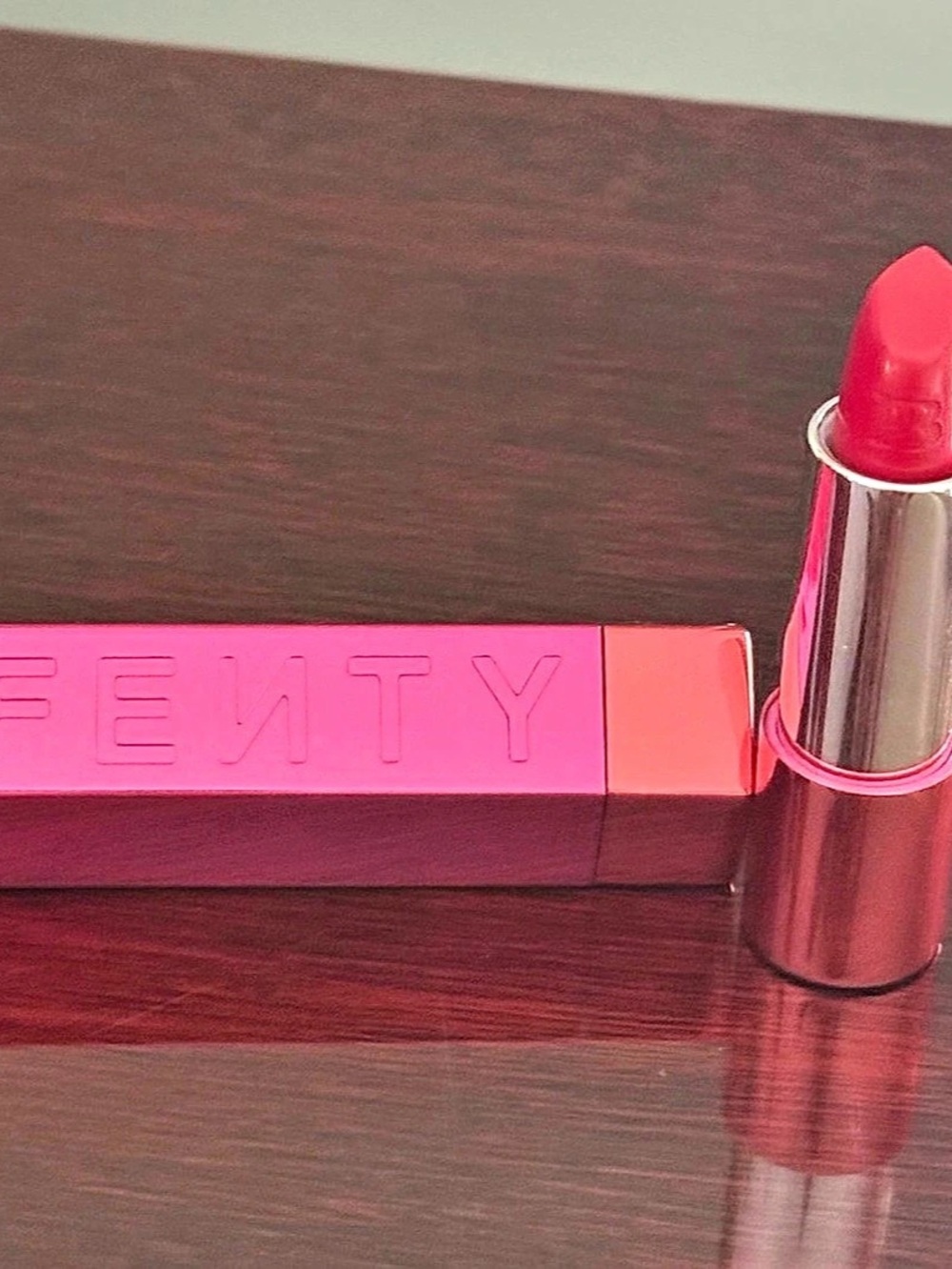 Fenty Beauty- Icon Velvet Liquid Lipstick (shade - Kissin’ Kutie)